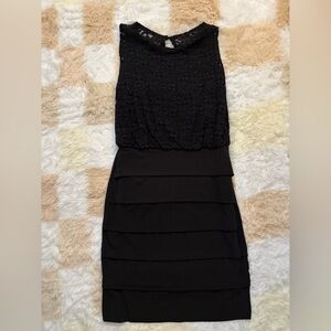 ‼️ Sale ‼️ Valerie Bertinelli Black Lace Midi Dress